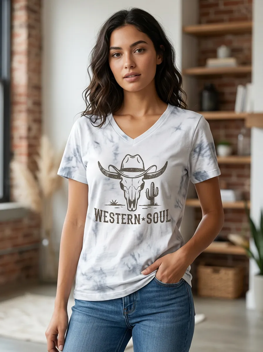 Western Soul Cow T-Shirt Classic