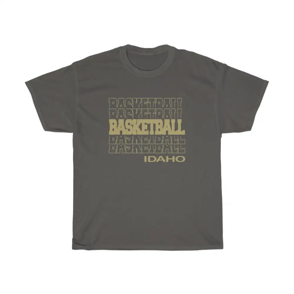 Basketball Idaho in Modern Stacked Lettering