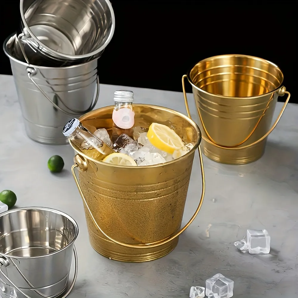 Household & Bar Stainless Steel Ice Bucket