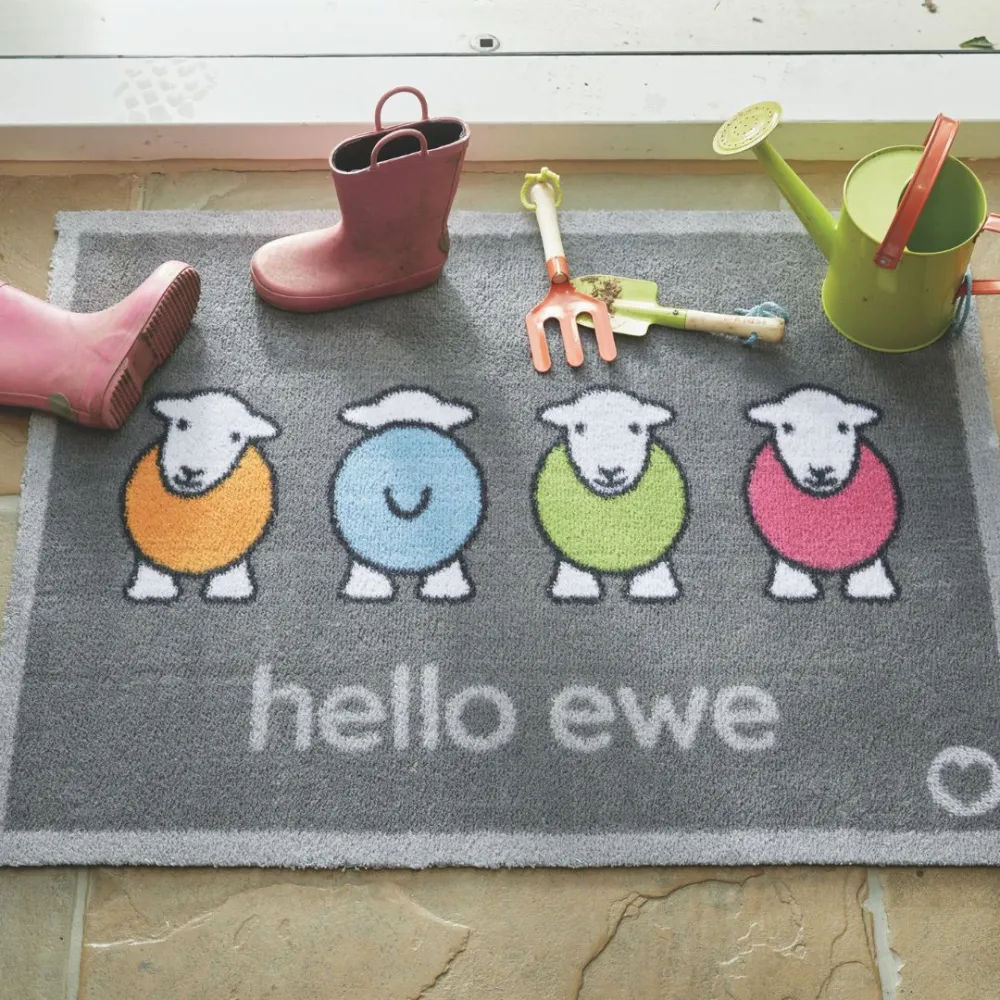 Hello Ewe Door Mat
