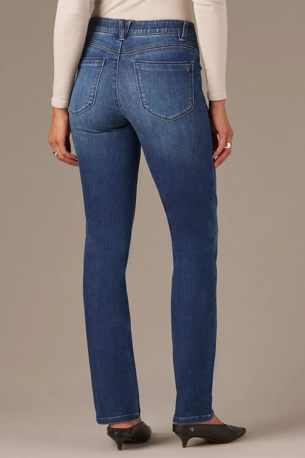 Everyday Mid Rise Straight Leg Jeans