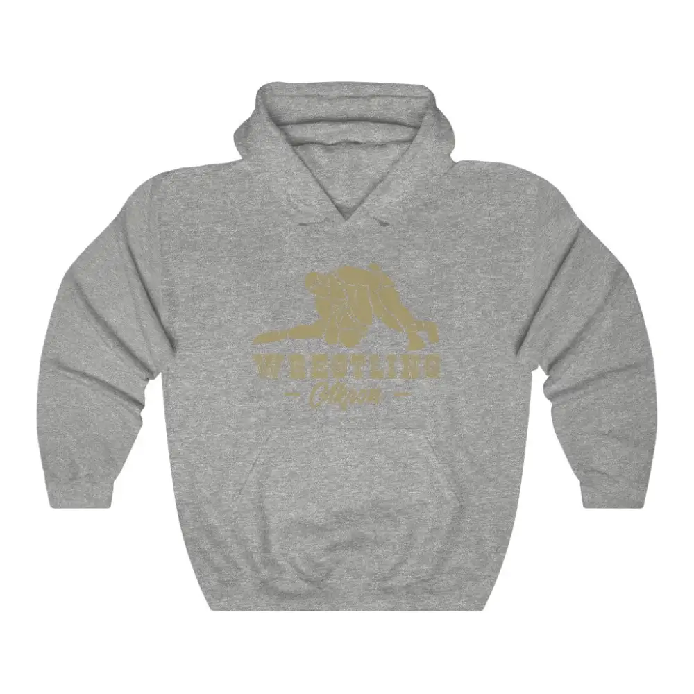 Relaxed Fan Style Wrestling Graphic Pullover Hoodie