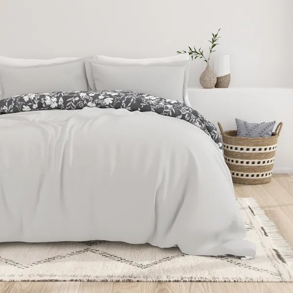 Secret Garden Pattern Reversible Duvet Cover Set