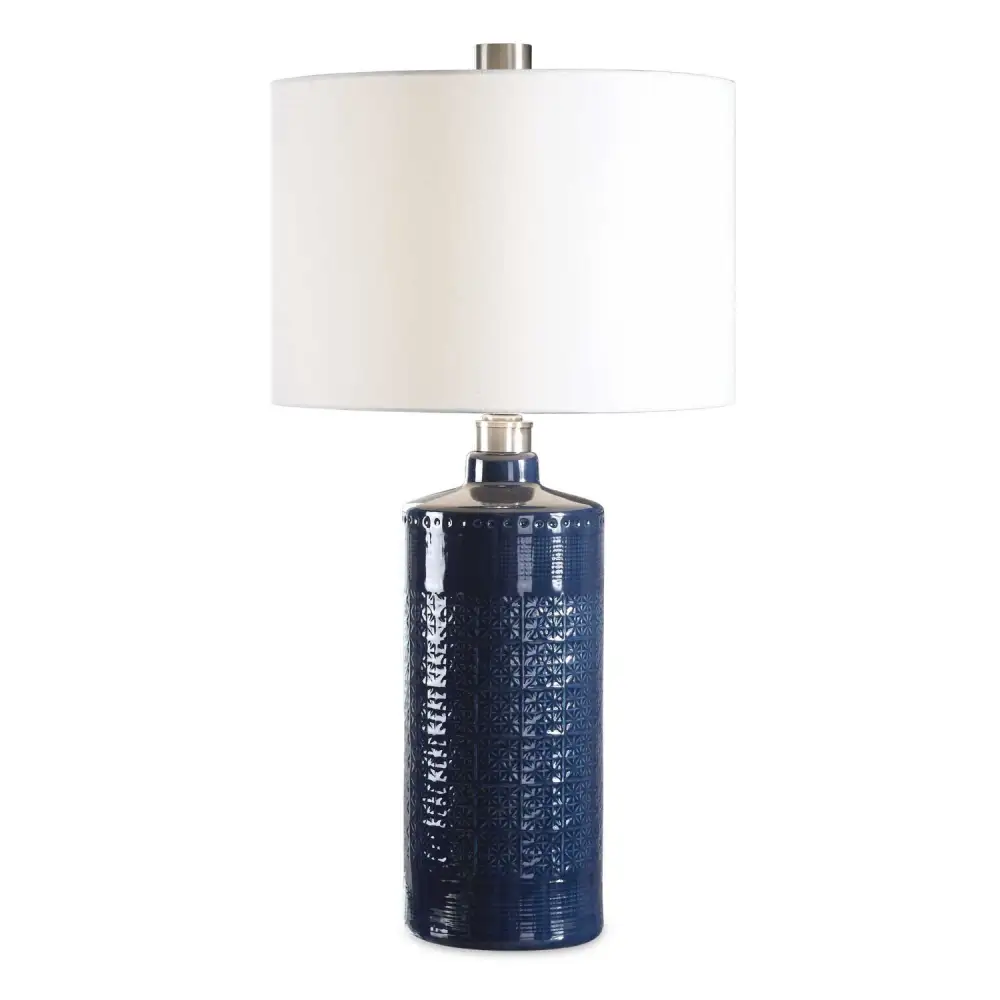 Embossed Ceramic Table Lamp