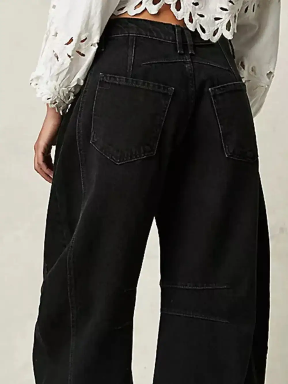 Clean Simple Trim Denim Jeans