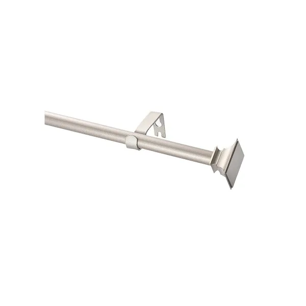 Adjustable Flat Square Profile Metal Curtain Rod