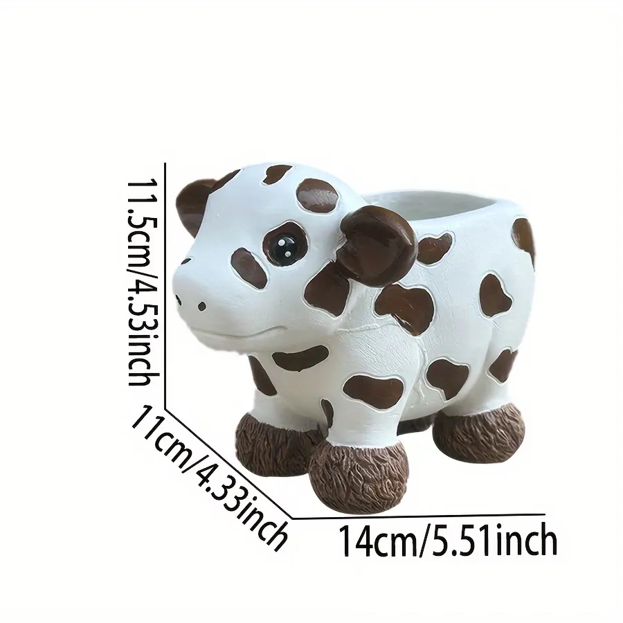 Cow-Shaped Succulent Planter
