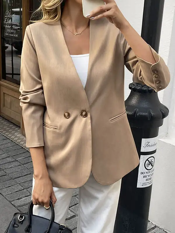 Button Front Blazer Weekend