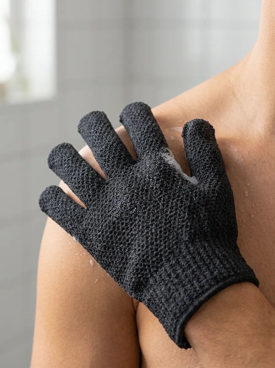 Protective Textured Exfoliating Bath Exfoliating Glove