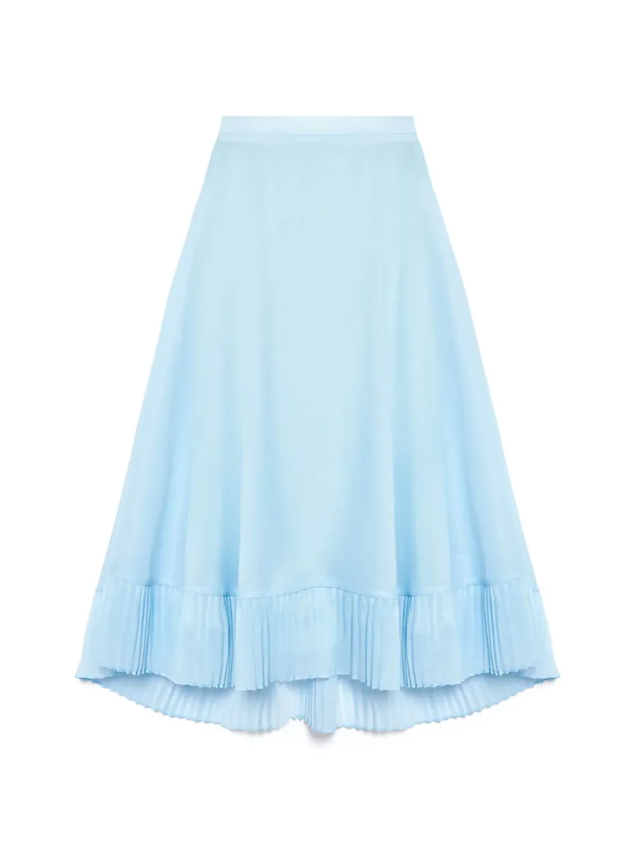 Pleat Midi Skirt