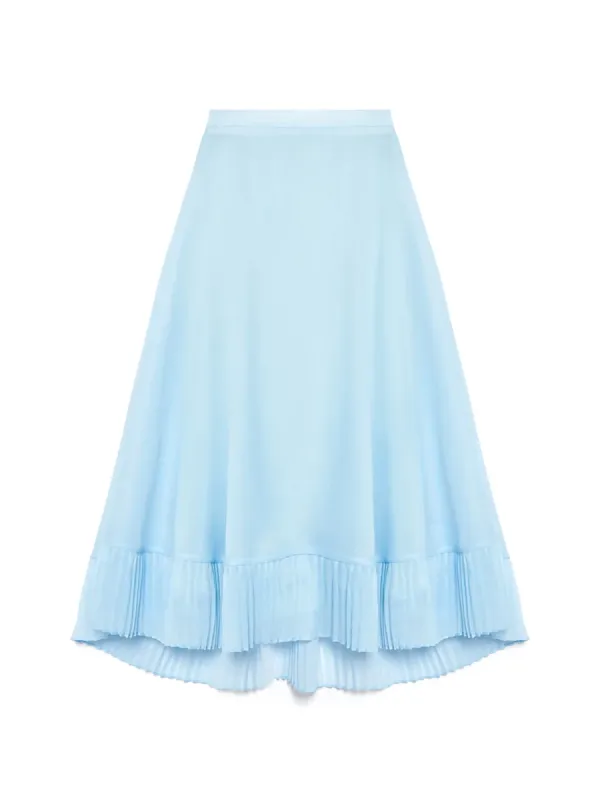 Pleat Midi Skirt