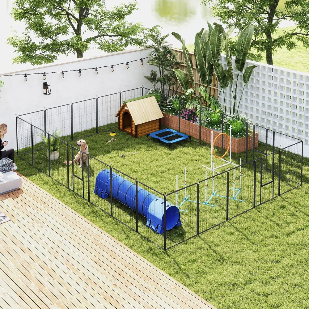 Practical Outdoor Dog Playpen with Agility Tools for Professional and Home Use in Pet Care