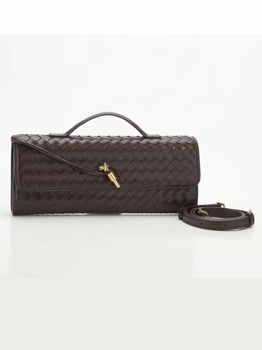 Penelope Woven Baguette Handbag