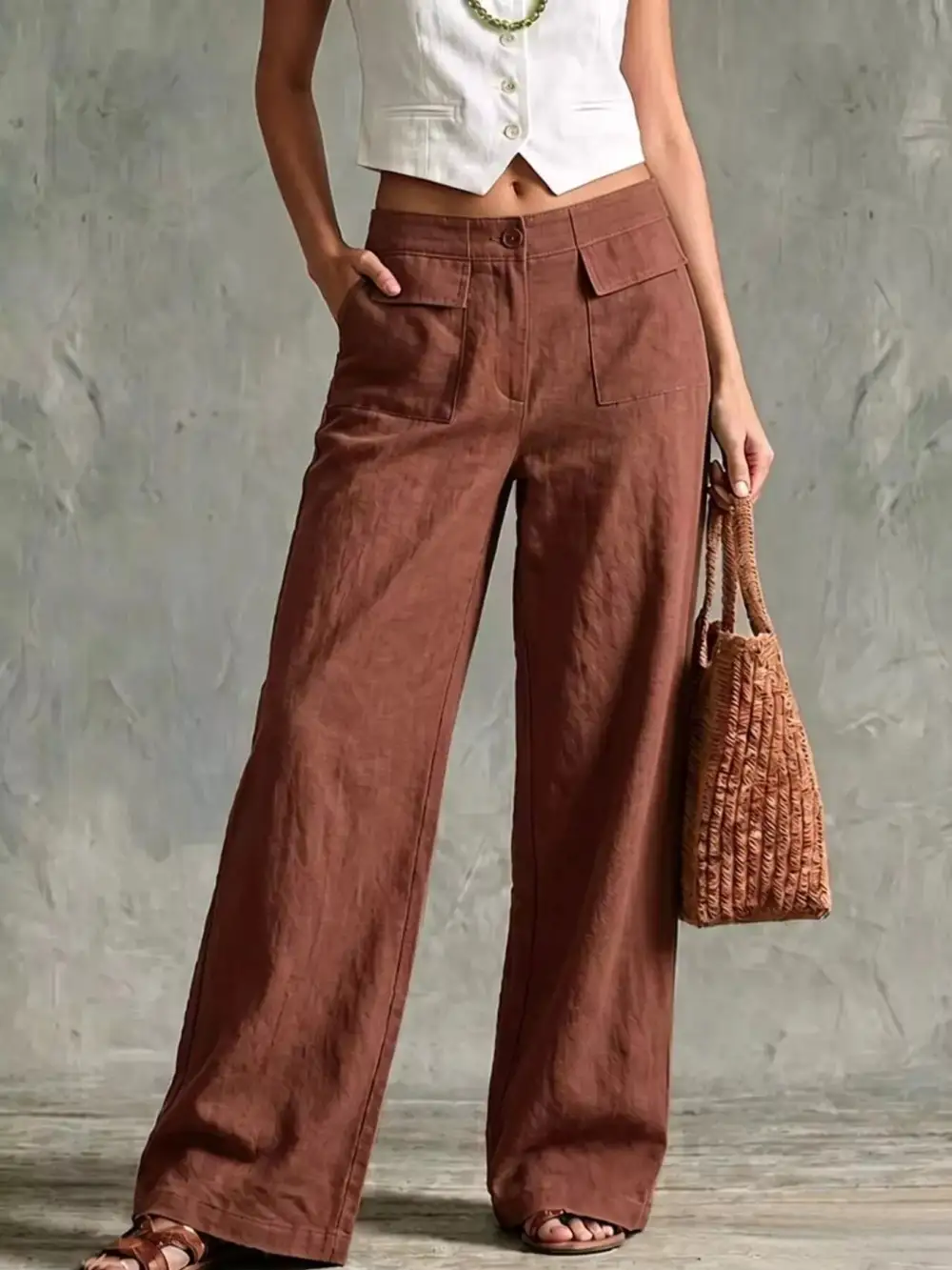 Full Size Wide Leg Pants Plus Size