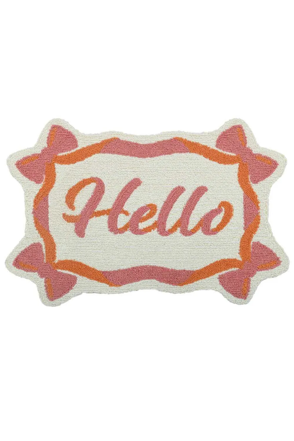 Refined Design Welcome Motif PET Entryway Doormat
