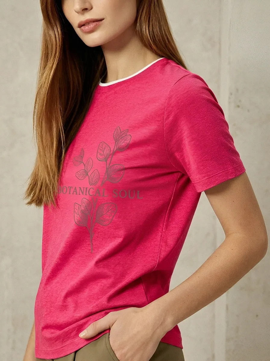 Botanical Soul Nature T-Shirt Casual
