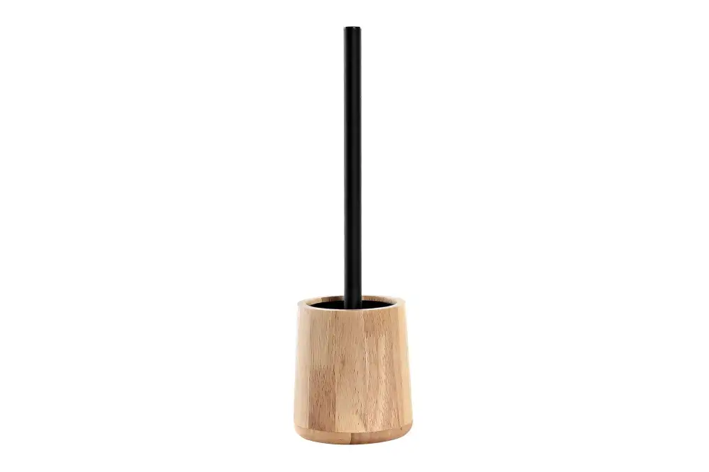 Natural Wood Toilet Brush Holder