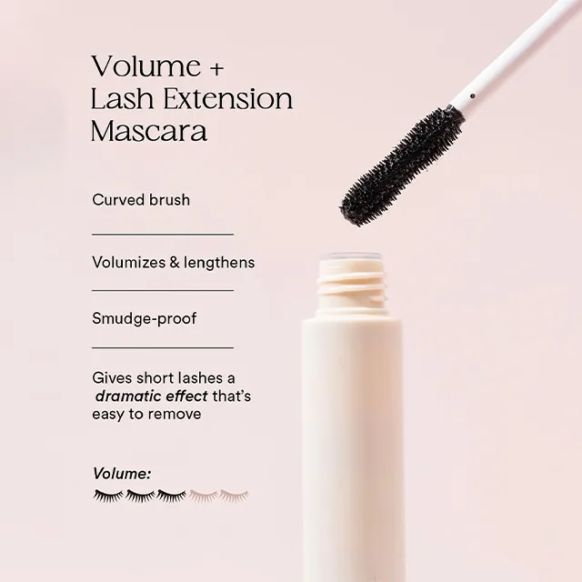 Mascara with Brush Waterproof Smudge-proof Lengthening Mascara
