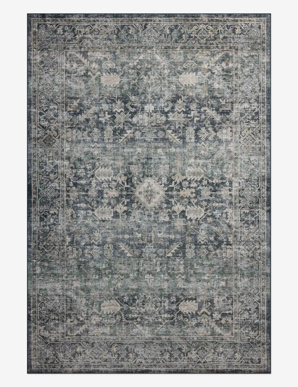 Performance Traditional Motif Machine Woven Polyester Area Rug