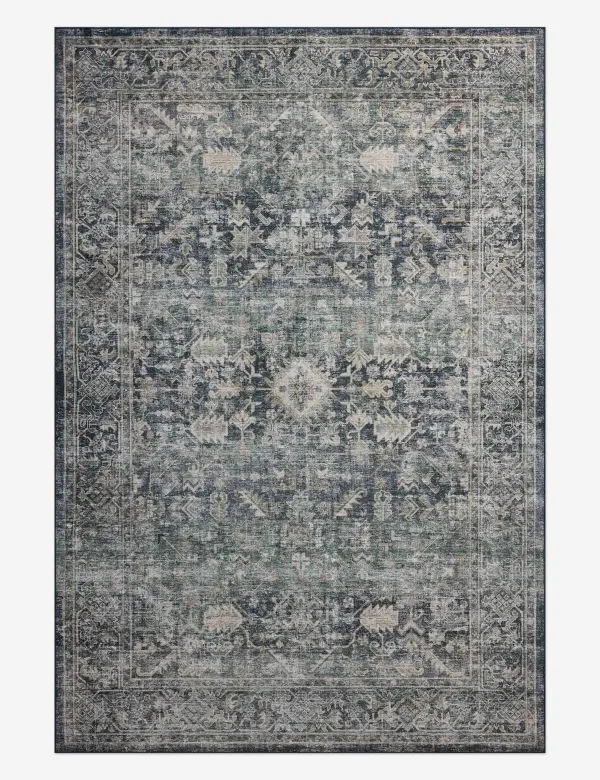 Performance Traditional Motif Machine Woven Polyester Area Rug