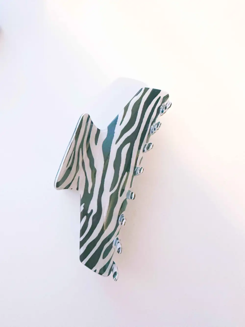 Zebra Pattern Hair Clip