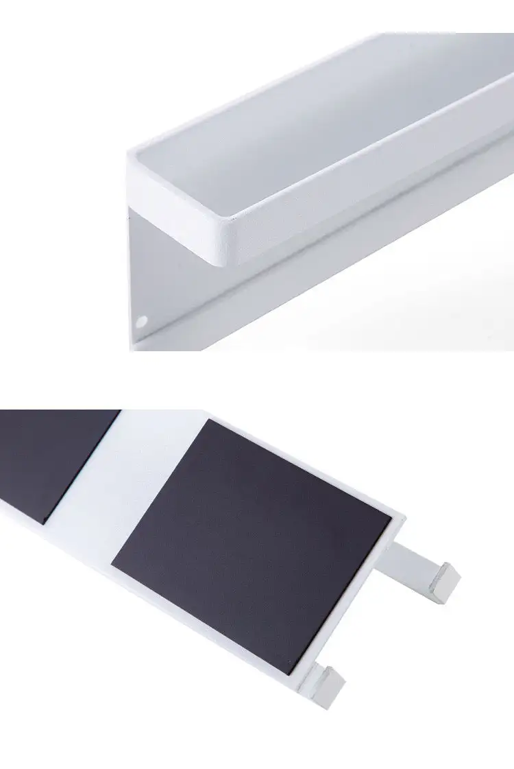 Magnetic Double Tissue Towel Holder White