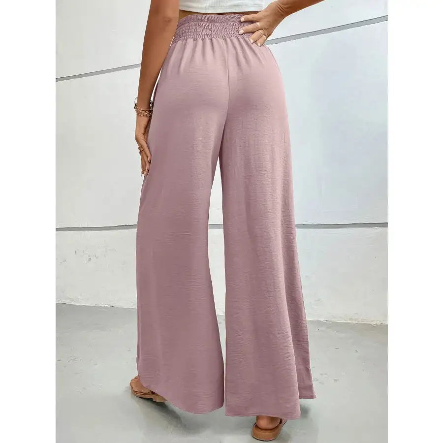 Soft High Waisted Wide Leg Pants