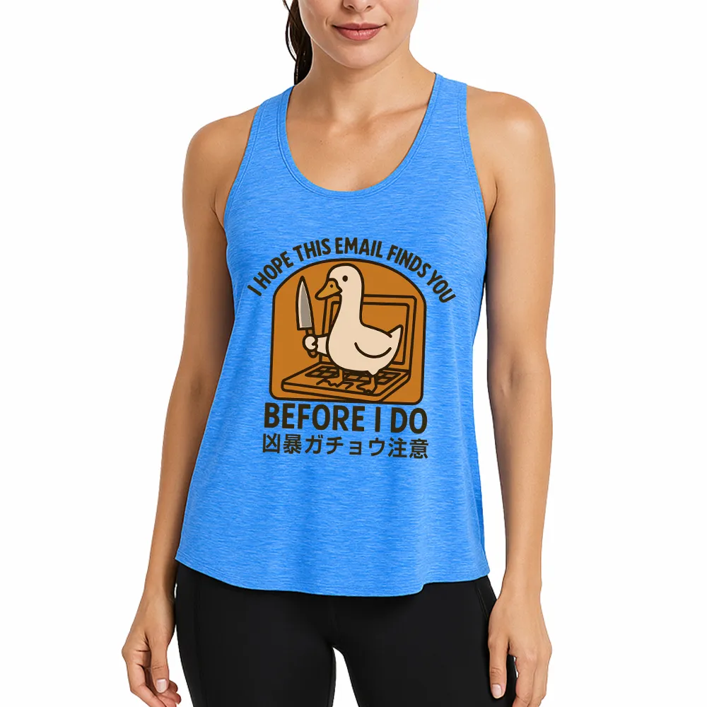 Goose With Knife Athletic Tank