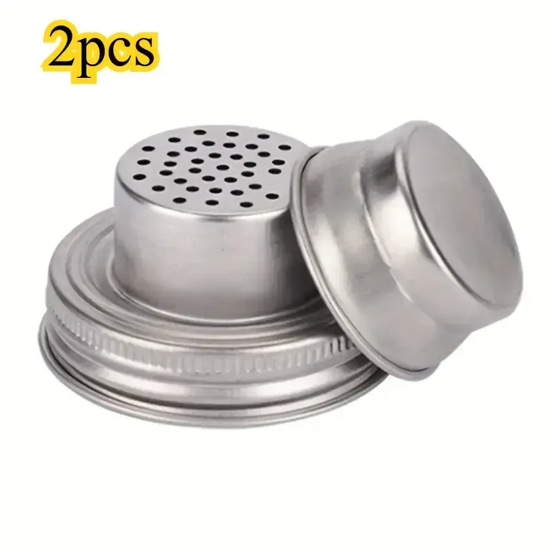 Stainless Steel Mason Jar Shaker Lid for Sprinkling Flour