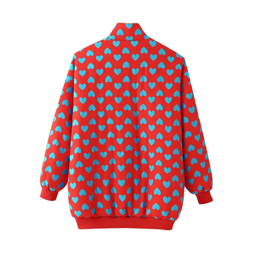 Oversized Quilted Stand Collar Utility Pocket Bomber Jacket