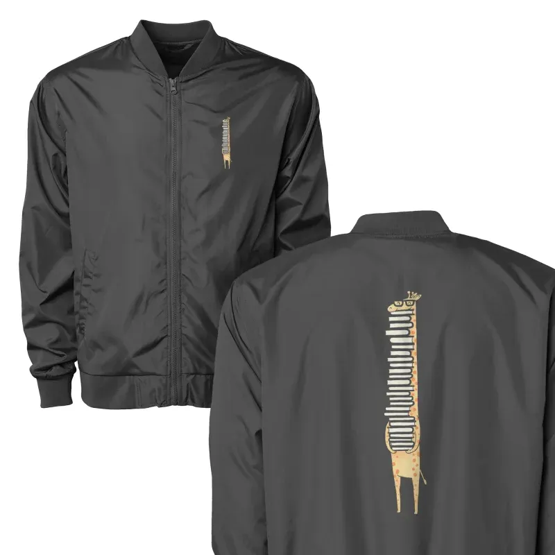 Book-Loving Giraffe Bomber Jacket