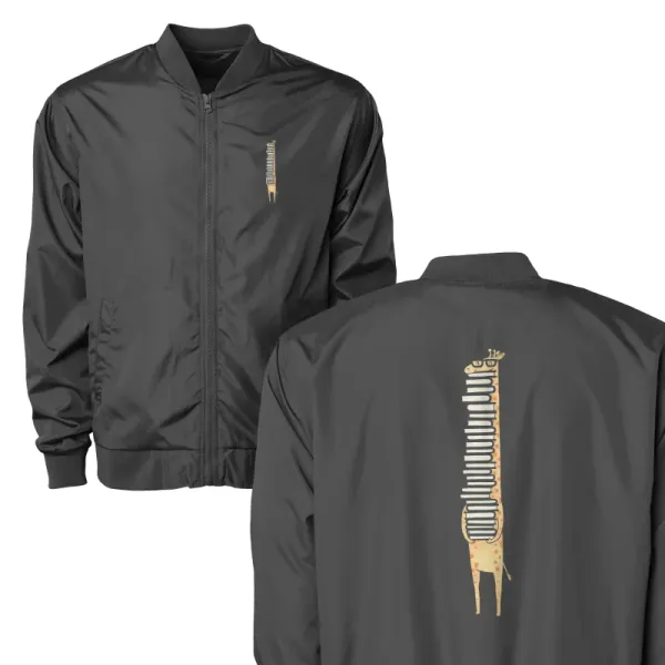 Book-Loving Giraffe Bomber Jacket