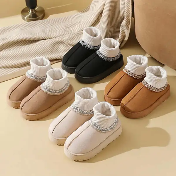 Simple Platform Slip On Boots