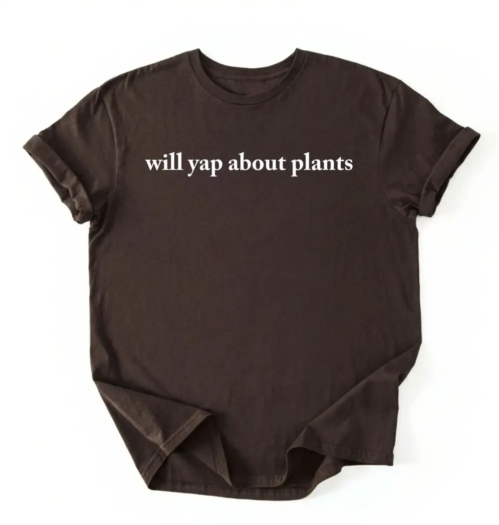 Plant Theme Relaxed Graphic Cotton Tee