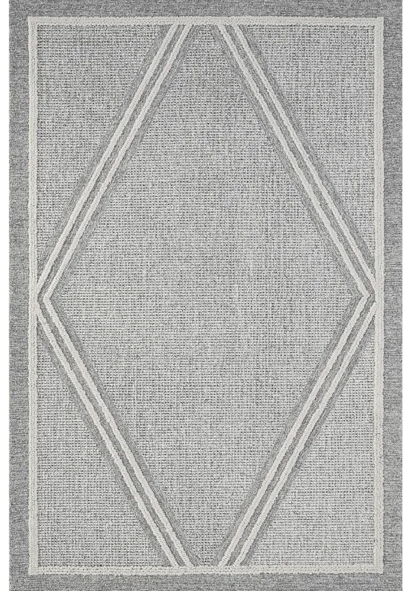 Crafted Geometric Contemporary Wool Area Rug