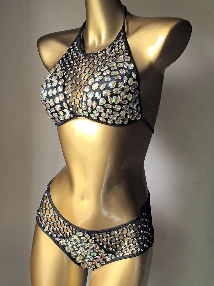Amalia Rhinestone-Embellished Bikini