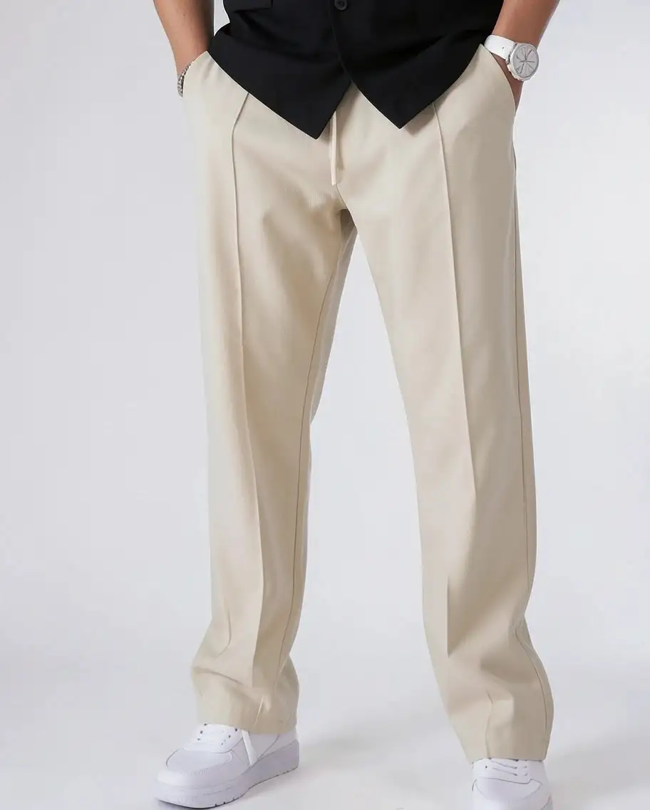 Modern Straight Leg Casual Pants