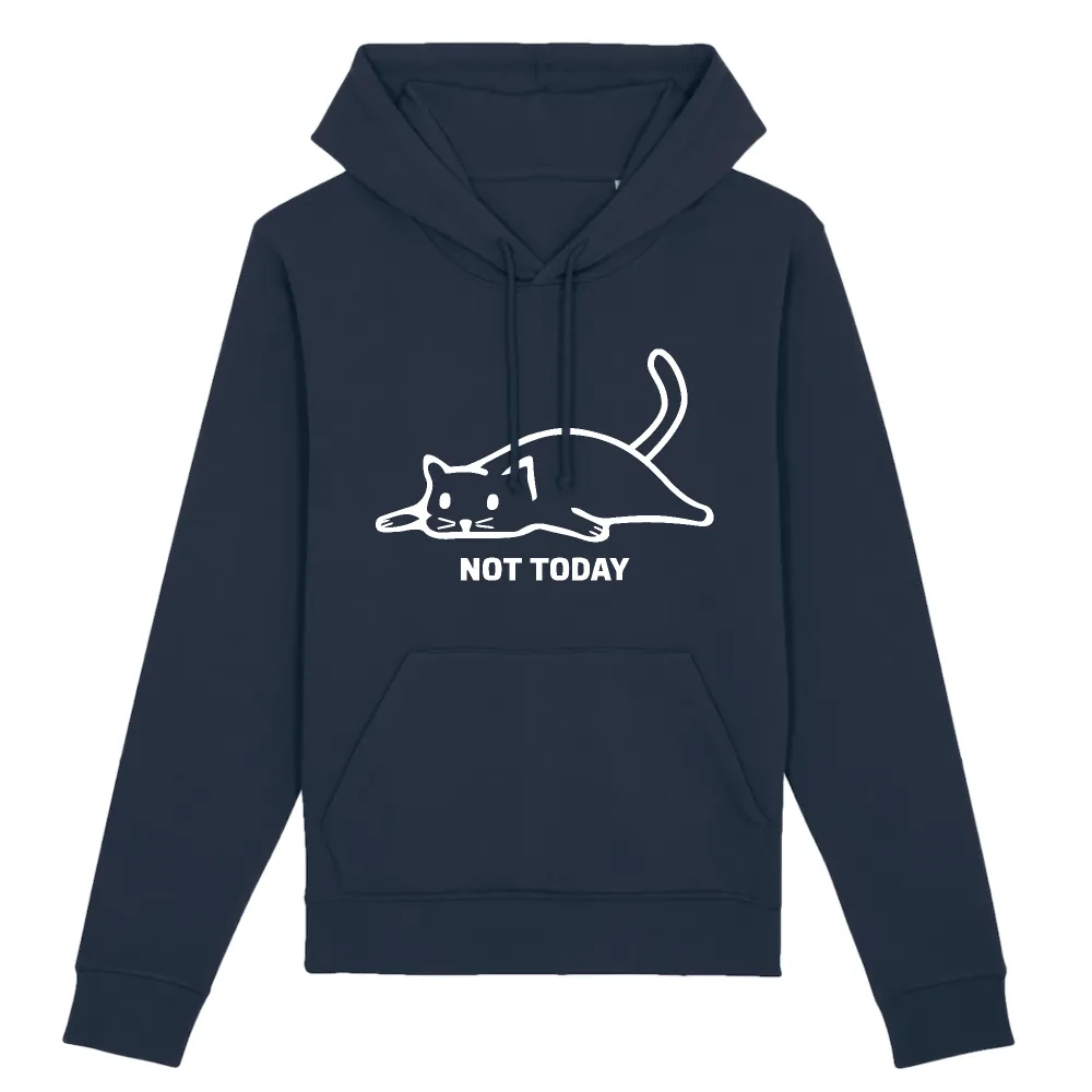 Mood Cat Graphic Pullover Hoodie