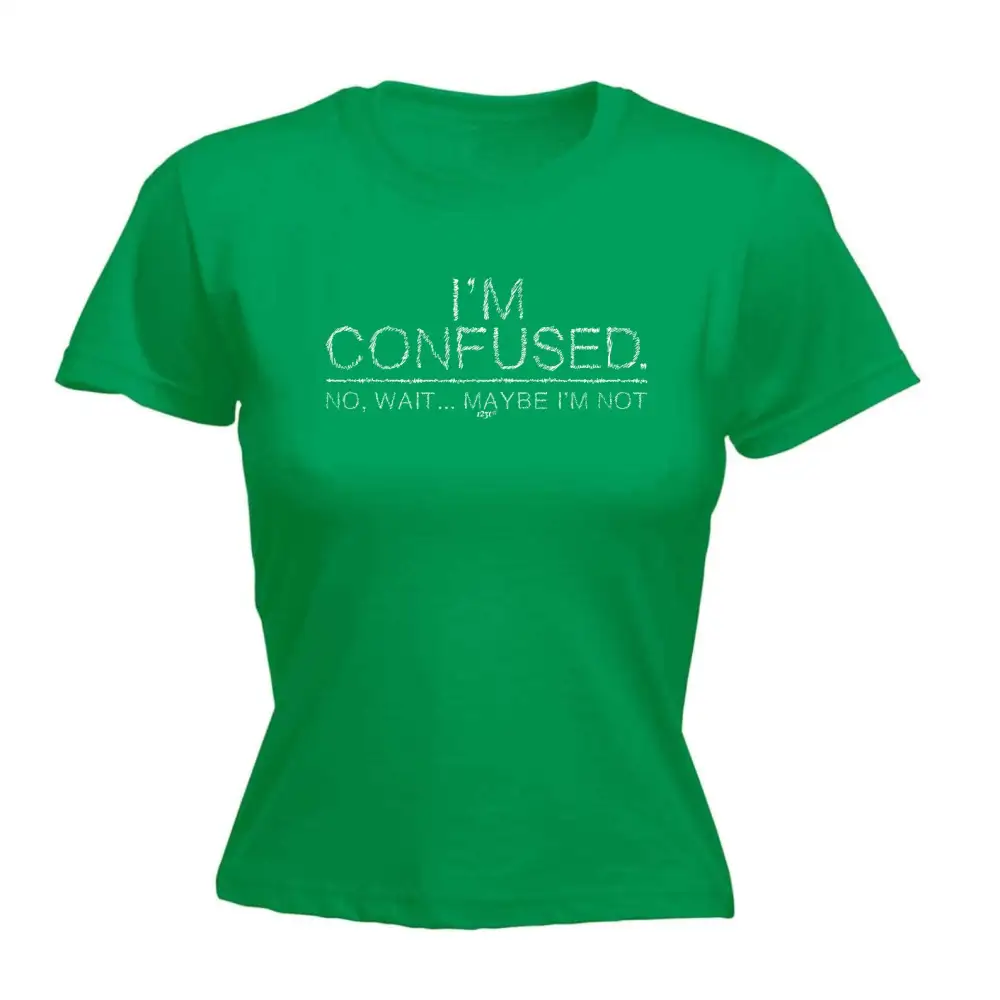 Confused Mood Graphic Fitted Tee