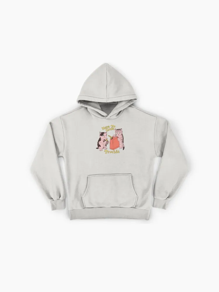 Here To Cause Trouble Premium Oversized Hoodie