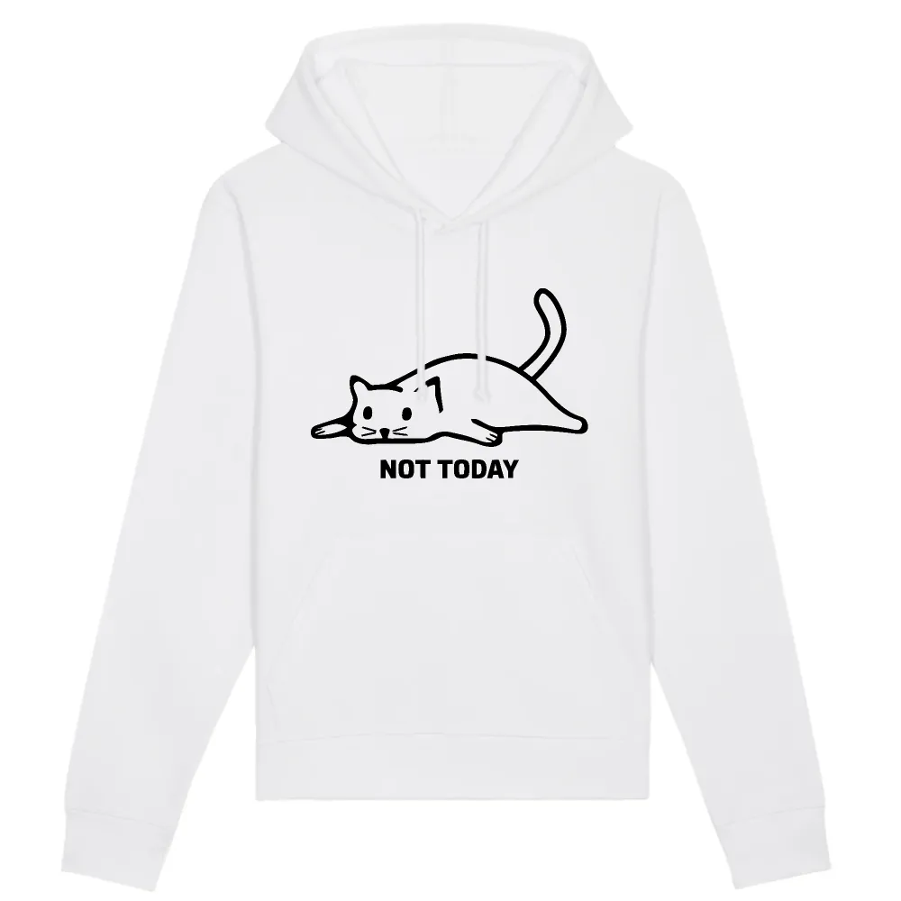 Mood Cat Graphic Pullover Hoodie