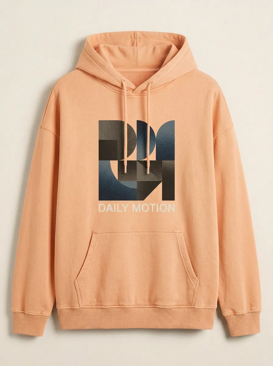 Unisex Daily Motion Geometric Abstract Print Hoodie