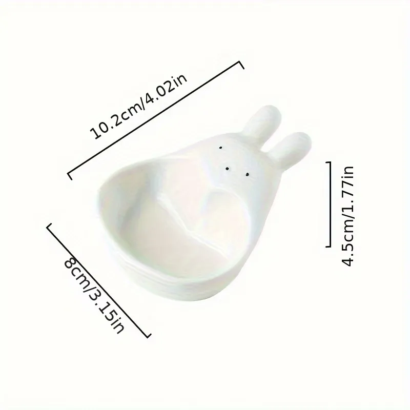2 Pcs Bunny Shaped Dipping Dish