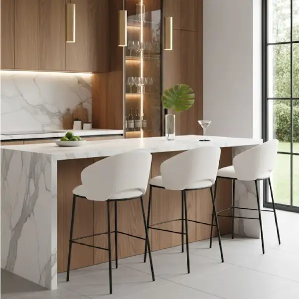 Classic Fabric Bar Stool