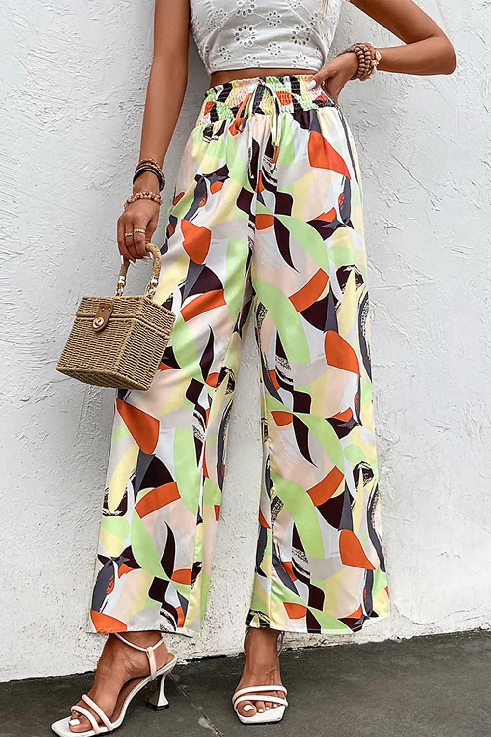 Everyday Smocked High Waist Pants