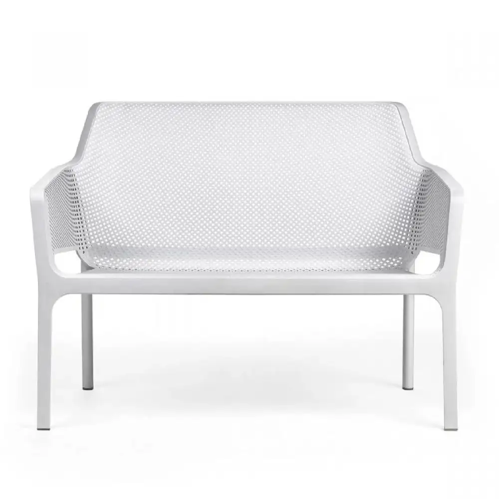 Outdoor Perforated Two-Seater Bench