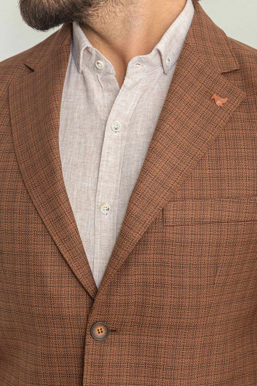 Sharp Slim Fit Plaid Blazer