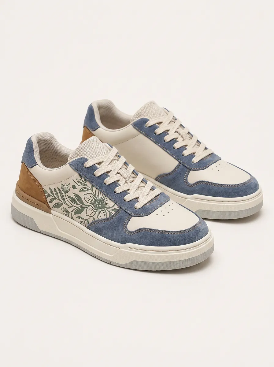 Men's Floral Botanical Pattern Patterned Skate Shoes