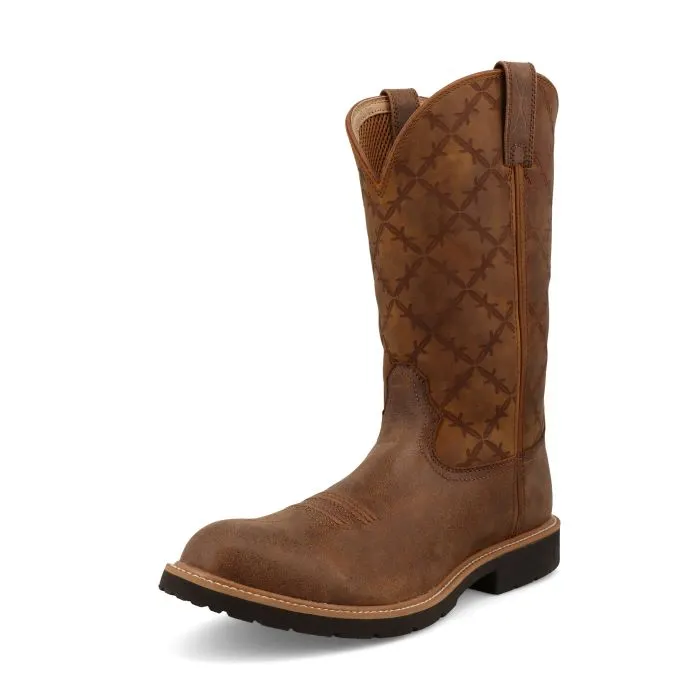 Men's Round Toe Roper Pull-On Boots