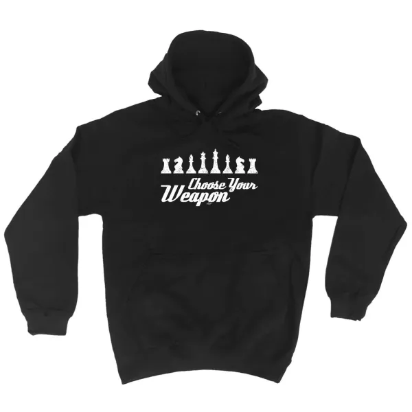 Chess Weapon Graphic Hoodie